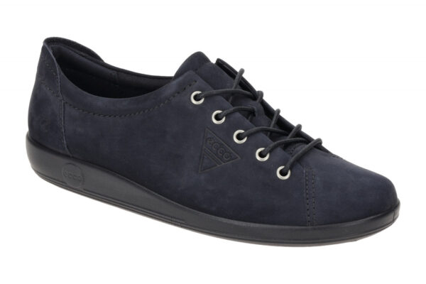 Ecco SOFT 2.0 20650312303 dunkel-blau - bequeme Halbschuhe f?r Damen