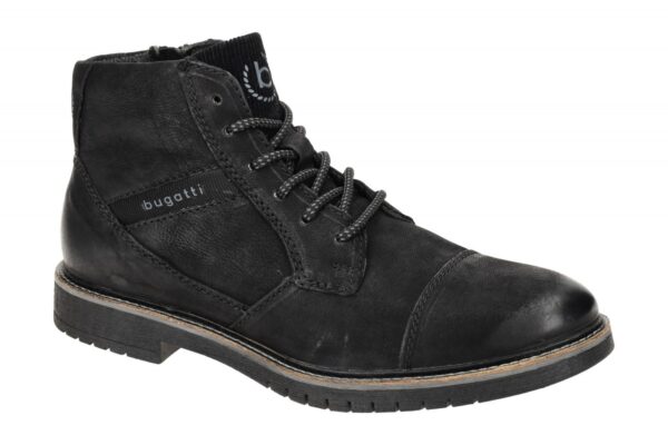 bugatti Caj Stiefelette Schn?r Boots schwarz 8373A