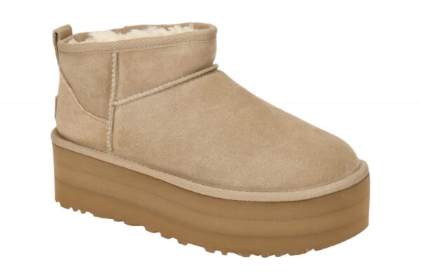 UGG CLASSIC ULTRA MINI PLATFORM 1135092 SAN beige - Winterstiefel f?r Damen