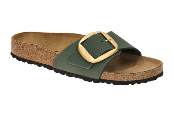 Birkenstock MADRID BIG BUCKLE 1028553 gr?n - Pantolette f?r Damen