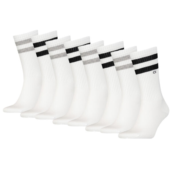 8 Paar Calvin Klein Stripes Herren Sportsocken Tennissocken