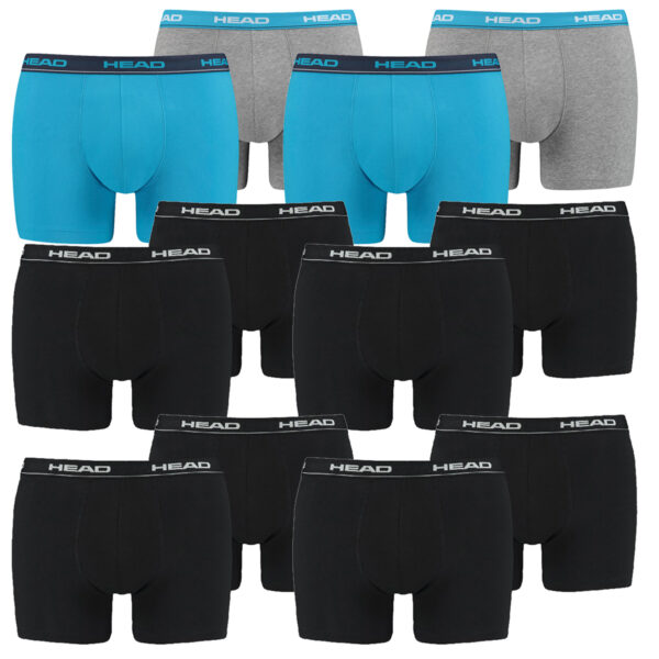 12 er Pack Head Herren Boxer Boxershorts Basic Pant Unterwäsche