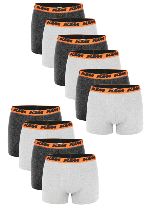 KTM by FREEGUN Boxershorts für Herren Unterwäsche Pant Men´s Boxer 10 er Pack