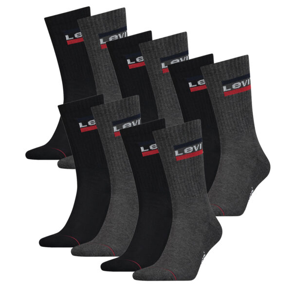 10 Paar Levis 144NDL Regular Cut SPR Unisex Socken Strümpfe 902012001