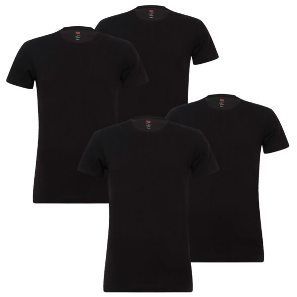 4 er Pack Levis 200SF Crew T-Shirt Men Herren Unterhemd Rundhals