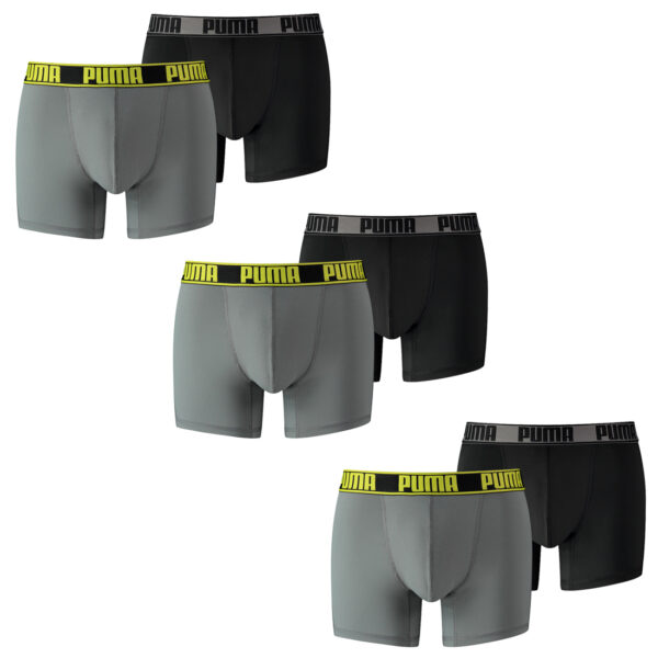 6 er Pack Puma Herren Active Boxer Shorts Unterwäsche Sport