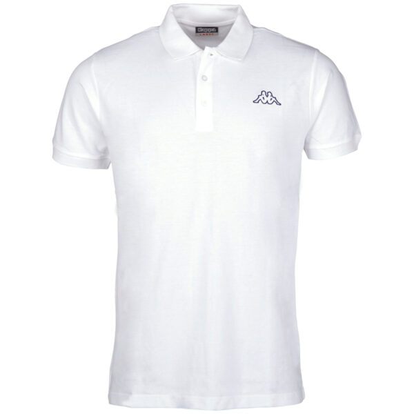 Kappa Unisex Polo Shirt Damen Herren 303173 weiss