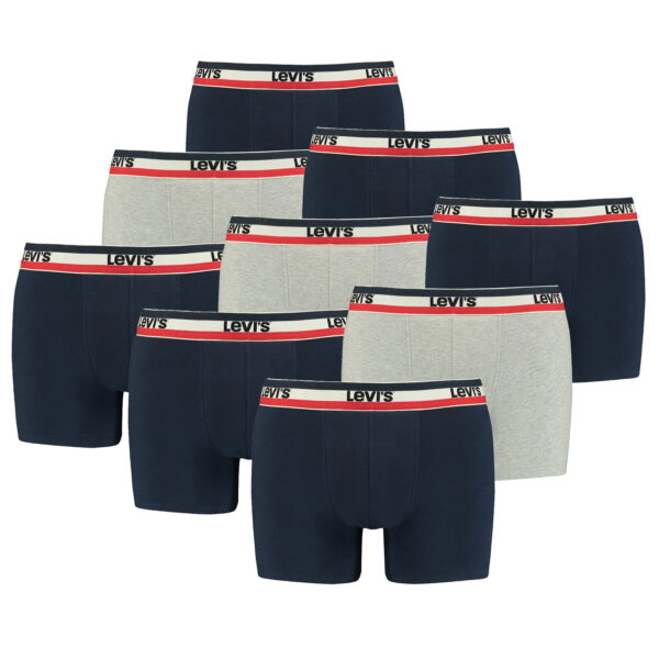 9er Pack Herren Levis SPRTSWR LOGO BOXER BRIEF Boxershorts Unterwäsche Pants