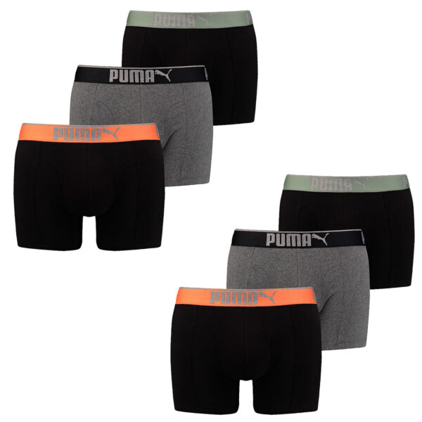 Puma Herren Boxershort Lifestyle Sueded Cotton 6 er Pack