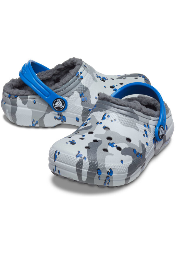 Crocs Classic Lined Camo Clog K Kinder Gefüttert Hausschuh roomy fit 207323-0EF ...