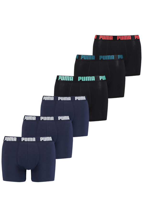 Puma Herren Cat Boxer Shorts Everyday Unterhose Pant Unterwäsche 6 er Pack