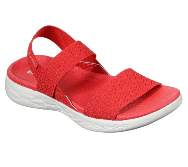 Skechers O-T-G Womens Sandals ON-THE-GO 600 GIRLS TRIP Sandalen Women Rot