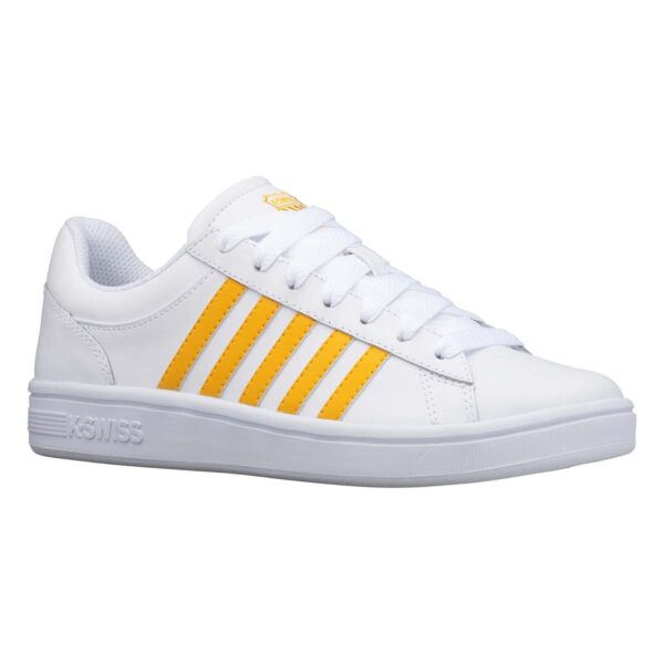 K-SWISS Court Winston Damen Sneaker Sportschuh 96154-119-M White/Gold