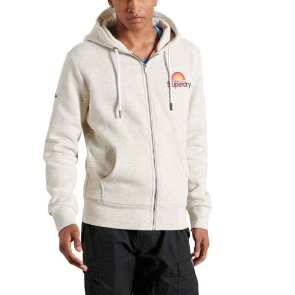 Superdry Herren Core Logo Woodstock Kapuzenjacke M2010439B grau