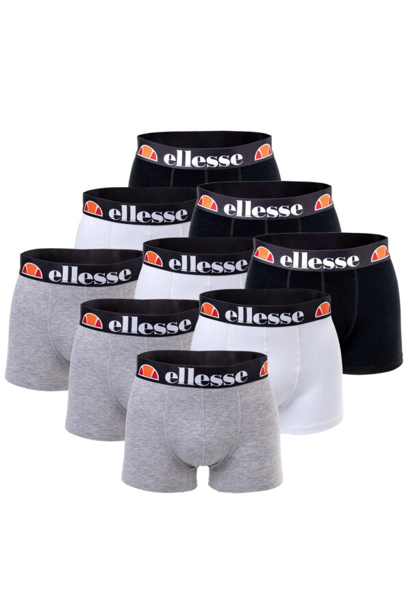 Ellesse Boxershorts Fashion Boxer Herren Trunk Shorts Unterwäsche 9er Pack