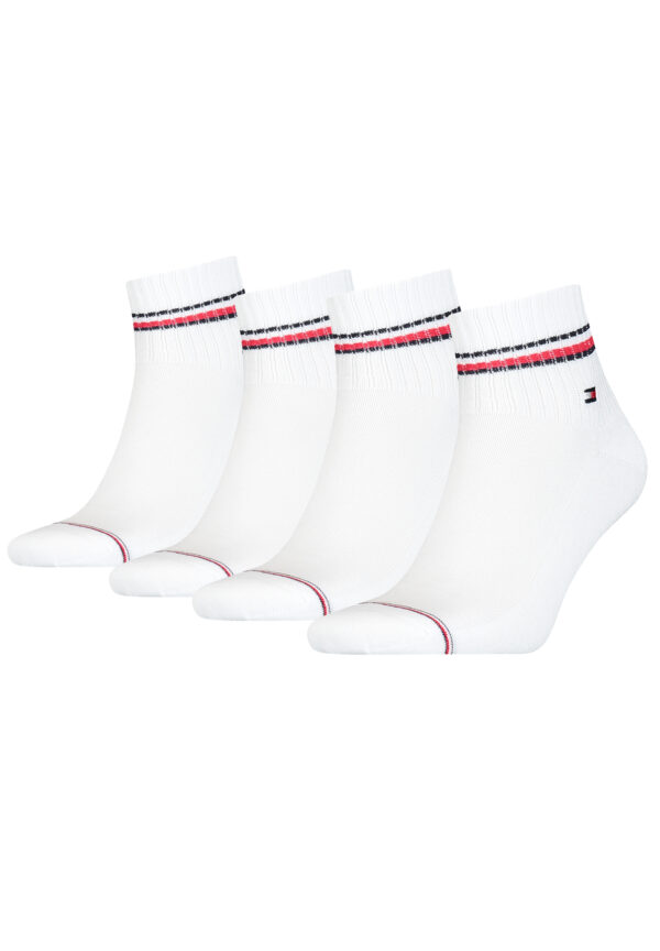 4 Paar TOMMY HILFIGER Herren ICONIC QUARTER Gr. 39 - 49 Sneaker Socken