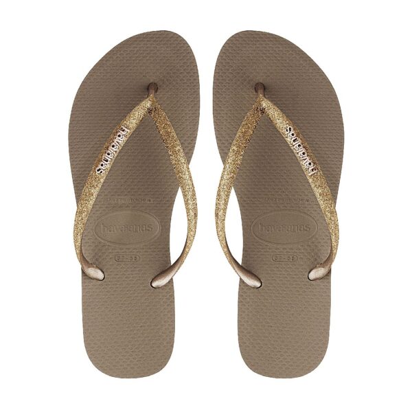 Havaianas H. SLIM Glitter FC Damen Sandale Zehentrenner Badelatsche 4143975 3581...