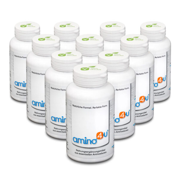 Amino4U Set Sparpaket alle 8 essentiellen Aminosäuren Muskelaufbau 10 x 120g Dos...