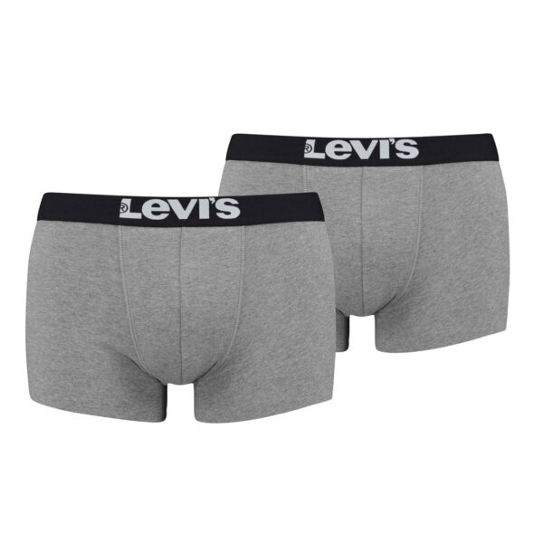 2er Pack Levis Men Solid Basic Trunk Boxershorts Unterhose Pant Unterwäsche