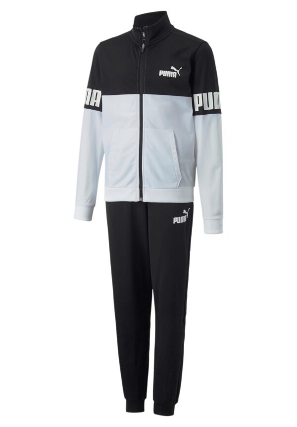 Puma Power Poly Suit B Kinder Unisex Trainingsanzug Sportanzug 670115 01 schwarz...