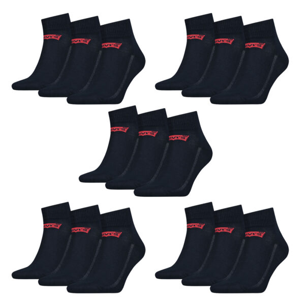 15 Paar Levis 168SF Mid Cut Unisex Socken Sneakersocken Strümpfe 903051001