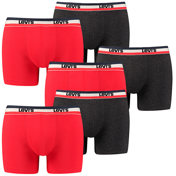 6 er Pack Levis Boxer Brief Boxershorts Men Herren Unterhose Pant Unterwäsche