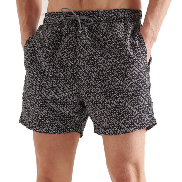 Superdry Herren SD Studios Swim Short Schwimmhose Badeshorts M3010126A Schwarz