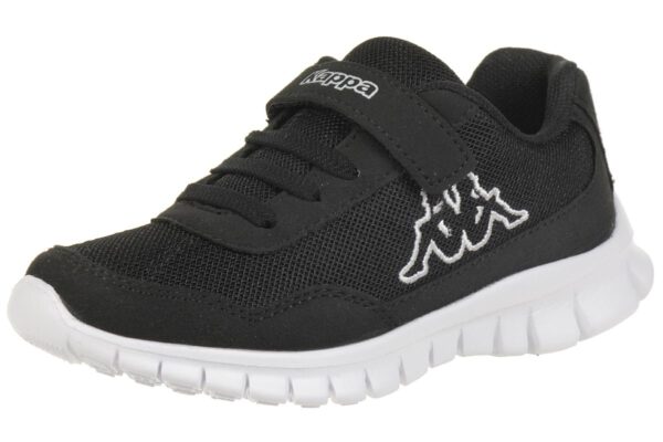 Kappa Unisex-Kinder Sneaker 260604K schwarz/weiss