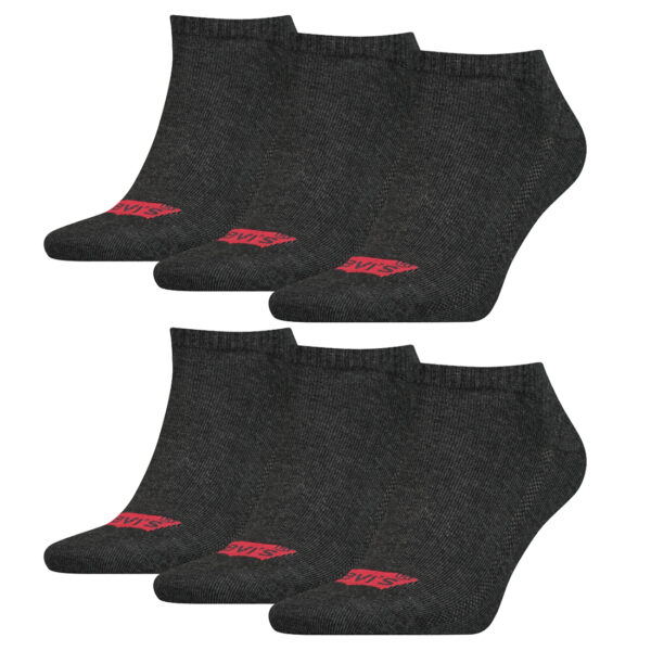 6 Paar Levis 168SF Low Cut Batwing Logo Unisex Socken Sneakersocken Strümpfe 903...