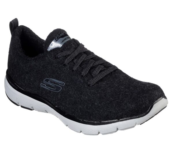 Skechers Sport Womens FLEX APPEAL 3.0 PLUSH JOY Sneakers Frauen Schwarz