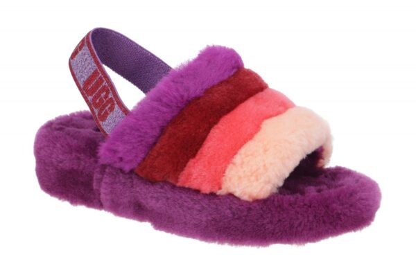 UGG FLUFF YEAH SLIDE 1122990 SPMM violett - Riemchen Sandale f?r Damen