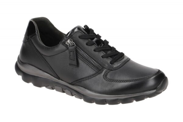 Gabor ROLLINGSOFT 36.968.57 schwarz - sportliche Halbschuhe f?r Damen