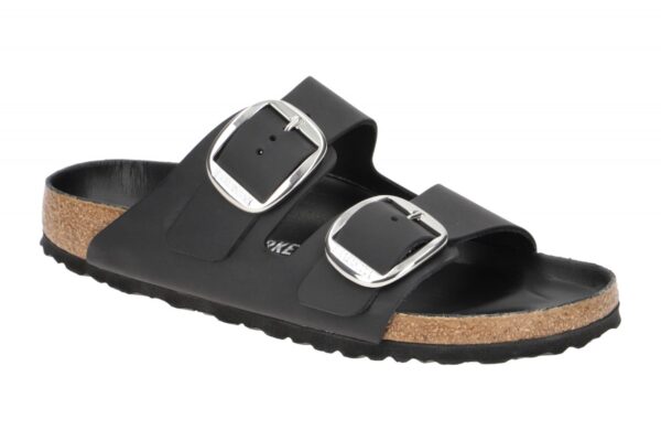 Birkenstock ARIZONA BIG BUCKLE 1011075 schwarz - Pantolette f?r Damen