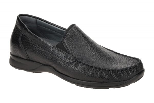 Waldl?ufer HERKO 526502 199 001 schwarz - bequeme Slipper f?r Herren