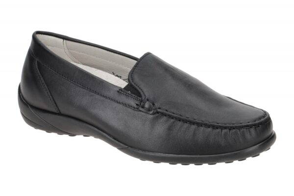 Waldl?ufer KL?RE 640004 186 001 schwarz - bequeme Slipper f?r Damen