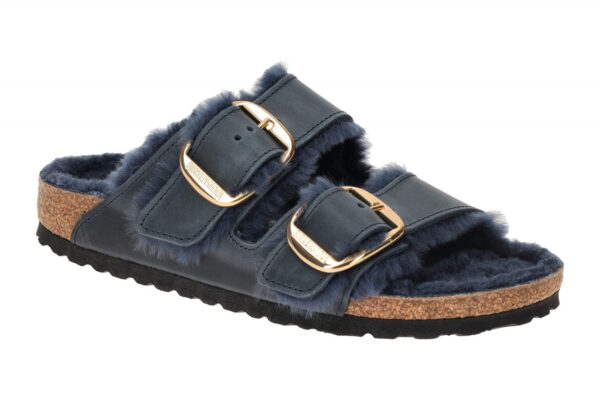 Birkenstock ARIZONA BIG BUCKLE SHEARLING 1023139 blau - UNISEX Damen- und Her...