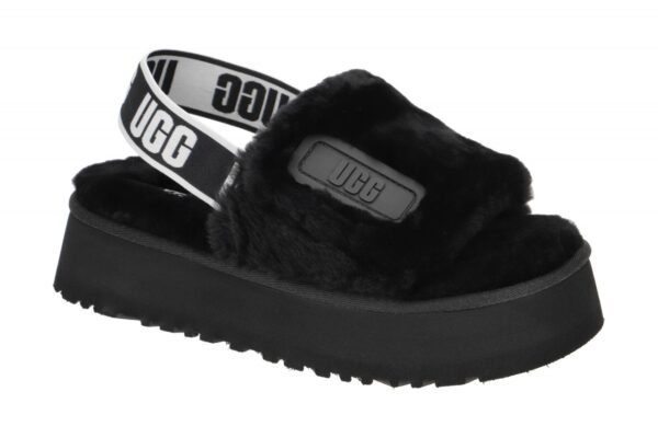 UGG DISCO SLIDE 1112258 BLK schwarz - Riemchen Sandale f?r Damen