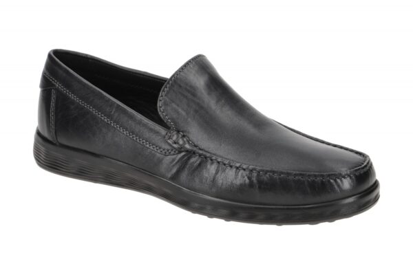 Ecco S LITE MOC 54051401001 schwarz - elegante Slipper f?r Herren