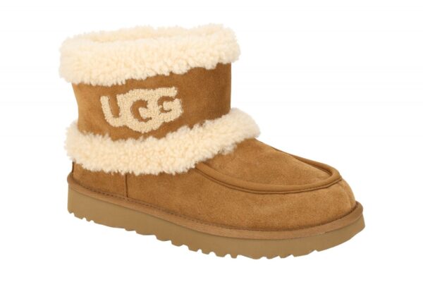 UGG ULTRA MINI UGG FLUFF 1145410 CHE hell-braun - Winterstiefel f?r Damen