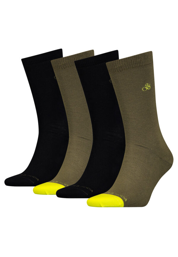 Scotch & Soda Klassische Business Herrensocken im 4er Pack