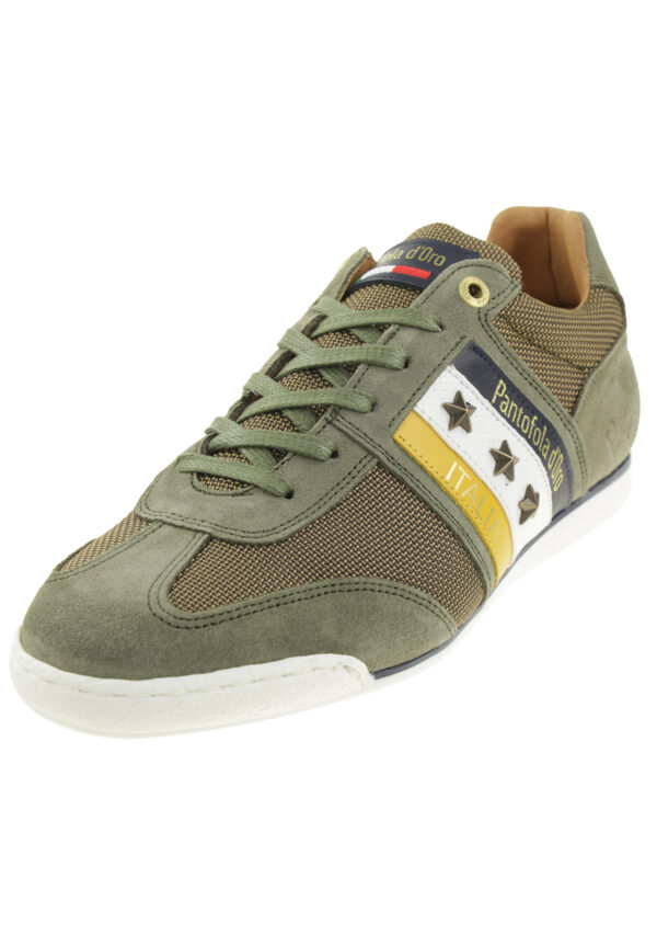 Pantofola d' Oro IMOLA CANVAS UOMO LOW Herren Leder Sneaker 10221036 Grün