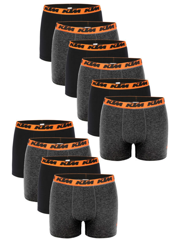 KTM by FREEGUN Boxershorts für Herren Unterwäsche Pant Men´s Boxer 10 er Pack