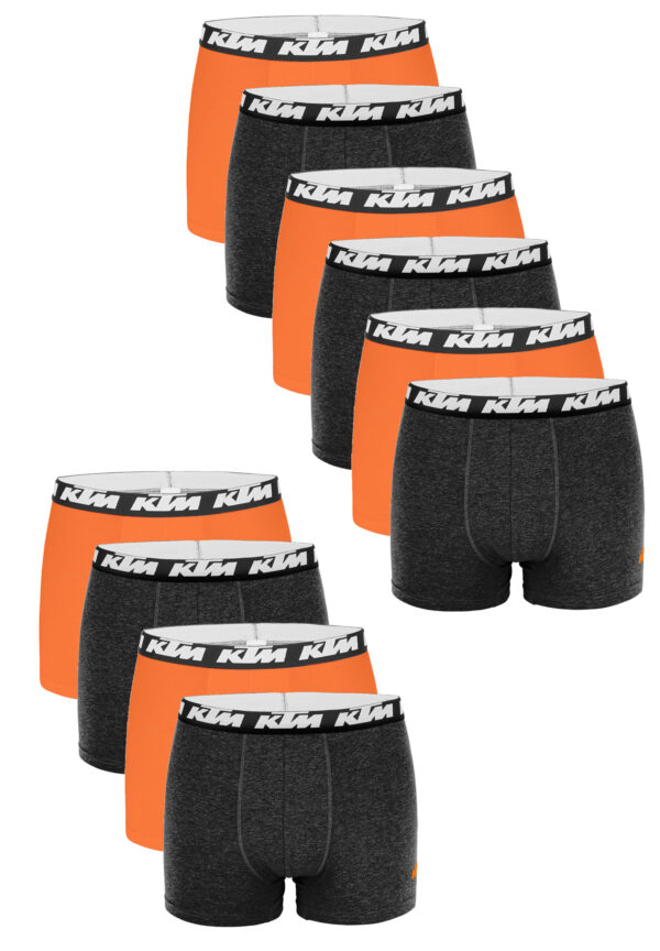 KTM by FREEGUN Boxershorts für Herren Unterwäsche Pant Men´s Boxer 10 er Pack