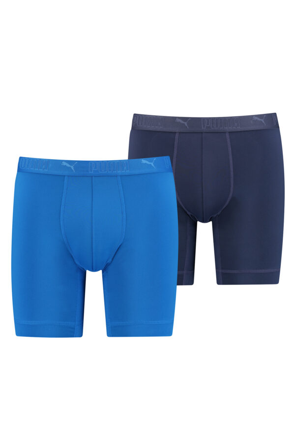 PUMA lange Boxershorts Herren 2er Pack Sport Mikrofaser + elastisch / Funktionsu...