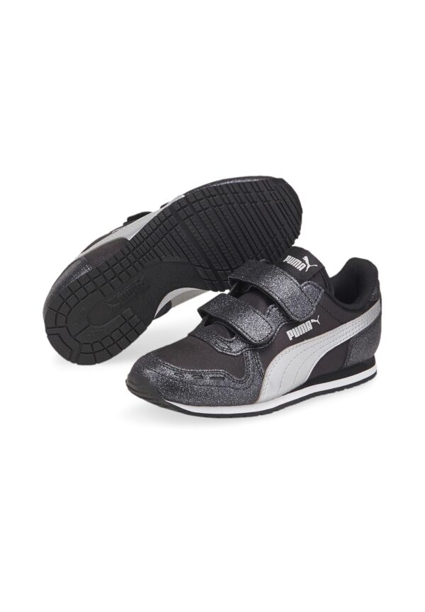 PUMA Cabana Racer Glitz V PS Kids Sneaker Schuhe Mädchen black 370985 10