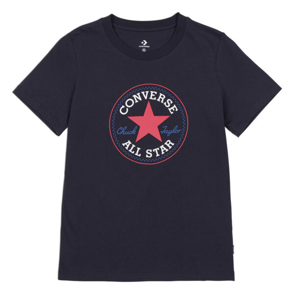 Converse Chuck Patch Classic Tee Damen T-Shirt 10022560 Schwarz