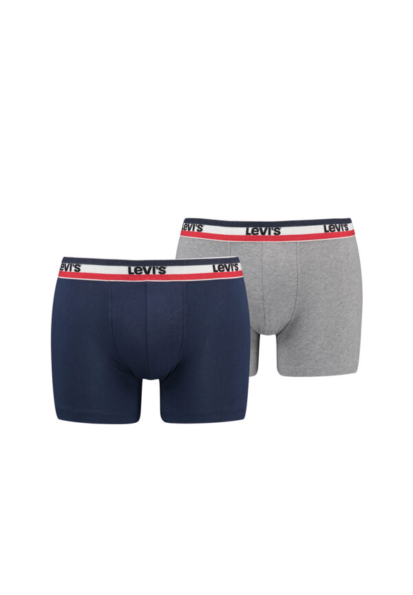 Levi's Sportswear Logo Herren Boxershorts Unterwäsche aus Bio-Baumwolle im 2er P...