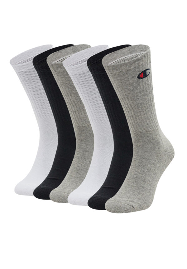 6 Paar Champion Crew Socken Gr. 35 - 46 Unisex Tennissocken U24558