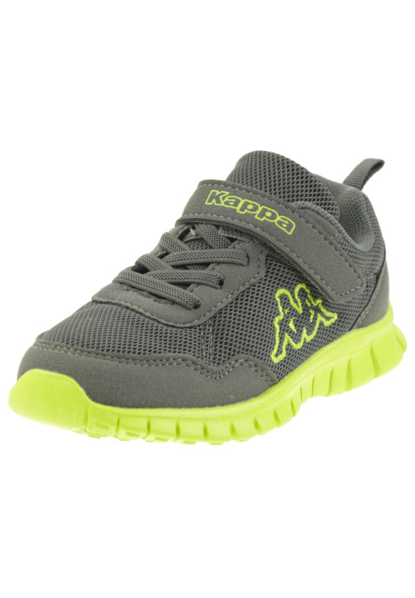 Kappa Unisex Kinder Sneaker Turnschuh 260982BCK 1633 Grey/Lime