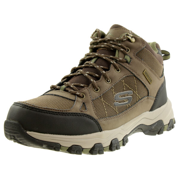 Skechers Men SELMEN MELANO Outdoor Wanderschuhe Mid-Top Trail Trekking 204477 Br...